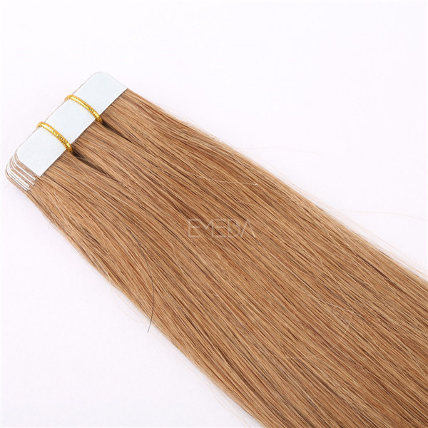 China wholesale market tape in colored brown hair extension suppliers YJ263